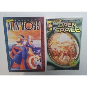 Wizard Alex Ross Wizard Millennium Edition (1999) Hardcover Book & Open Space #0